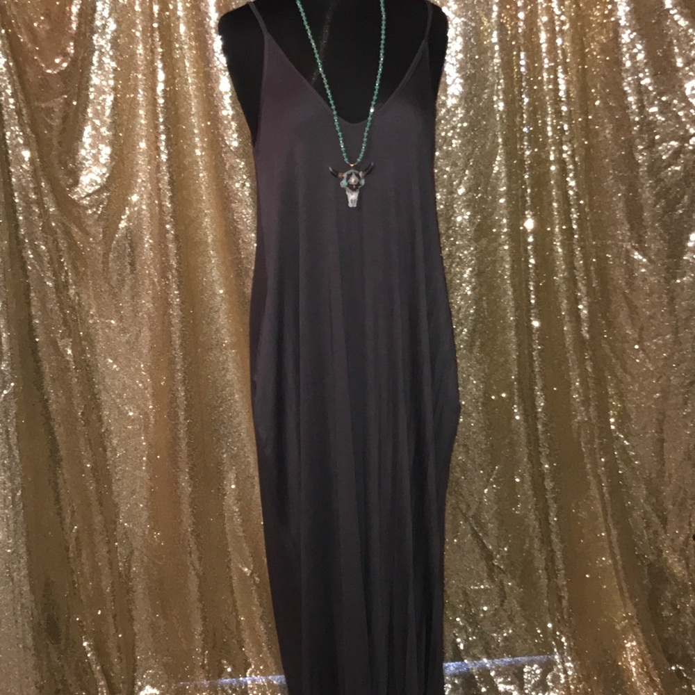 Gray Maxi with Pockets